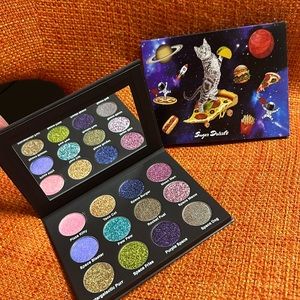 Sugar Drizzle Pizza Kitty 12pc Duo Chrome Eyeshadow 12 Pan Palette